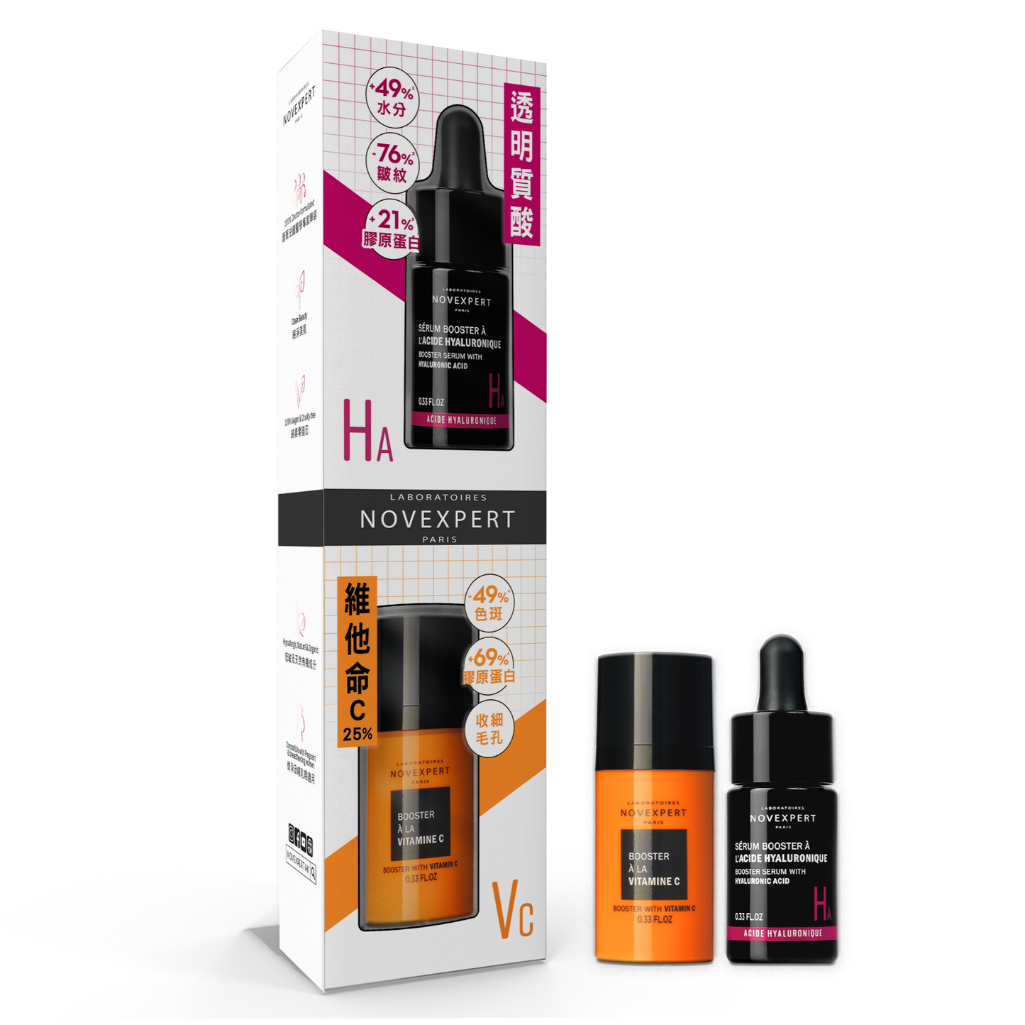 HA透明質酸+C25皇牌精華套裝 Hyaluronic & C25 Hero Serum Set